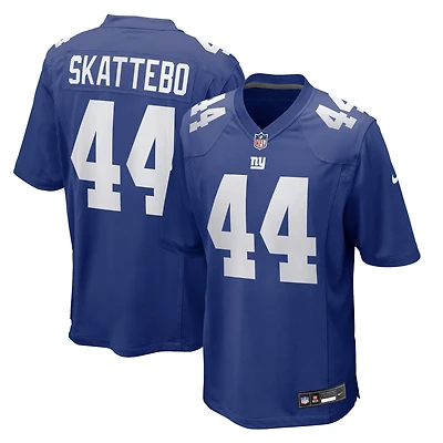 Men's Nike Cam Skattebo Royal New York Giants Team Game Player Jersey