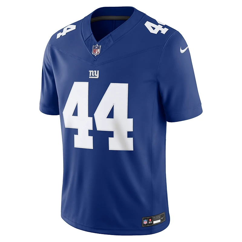Men's Nike Cam Skattebo Royal New York Giants Vapor F.U.S.E. Stitched Limited Jersey