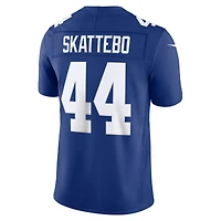 Men's Nike Cam Skattebo Royal New York Giants Vapor F.U.S.E. Stitched Limited Jersey