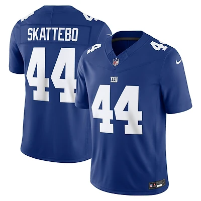 Men's Nike Cam Skattebo Royal New York Giants Vapor F.U.S.E. Stitched Limited Jersey