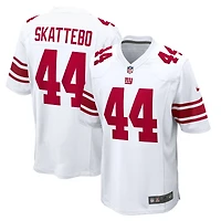 Maillot de match Nike Cam Skattebo blanc des New York Giants pour homme