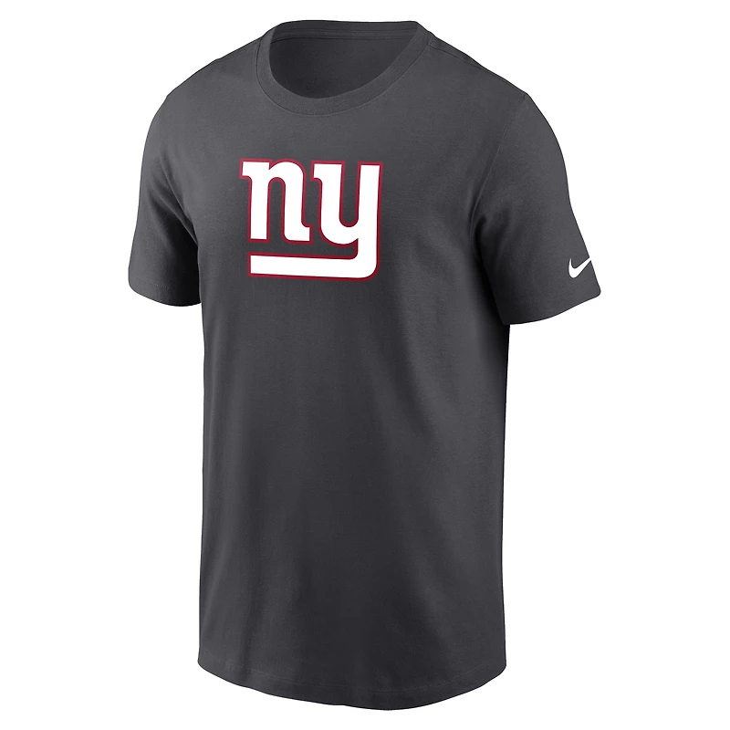 T-shirt avec logo principal Nike Charcoal New York Giants pour homme