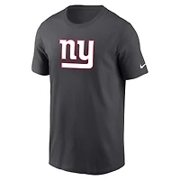 T-shirt avec logo principal Nike Charcoal New York Giants pour homme