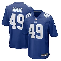 Maillot Nike Chris Board Royal pour homme des New York Giants