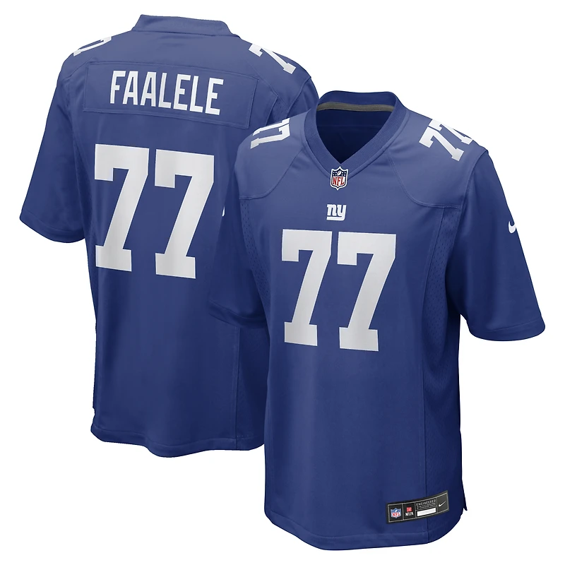 Maillot de match Nike Daniel Faalele Royal des Giants New York pour homme
