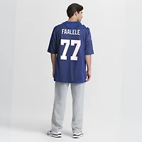 Men's Nike Daniel Faalele Royal New York Giants Team Game Jersey