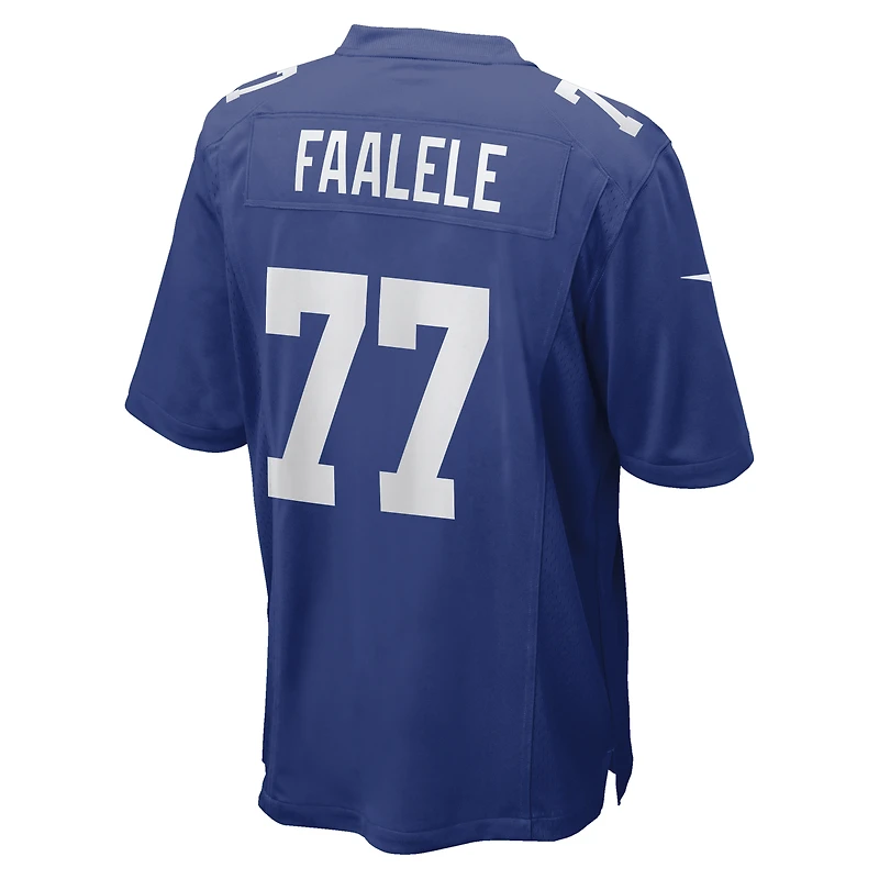Maillot de match Nike Daniel Faalele Royal des Giants New York pour homme