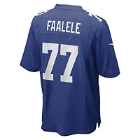 Maillot de match Nike Daniel Faalele Royal des Giants New York pour homme