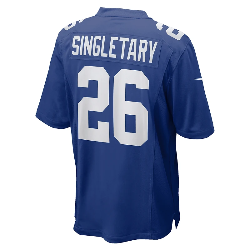 Maillot de match Nike Devin Singletary Royal New York Giants pour homme