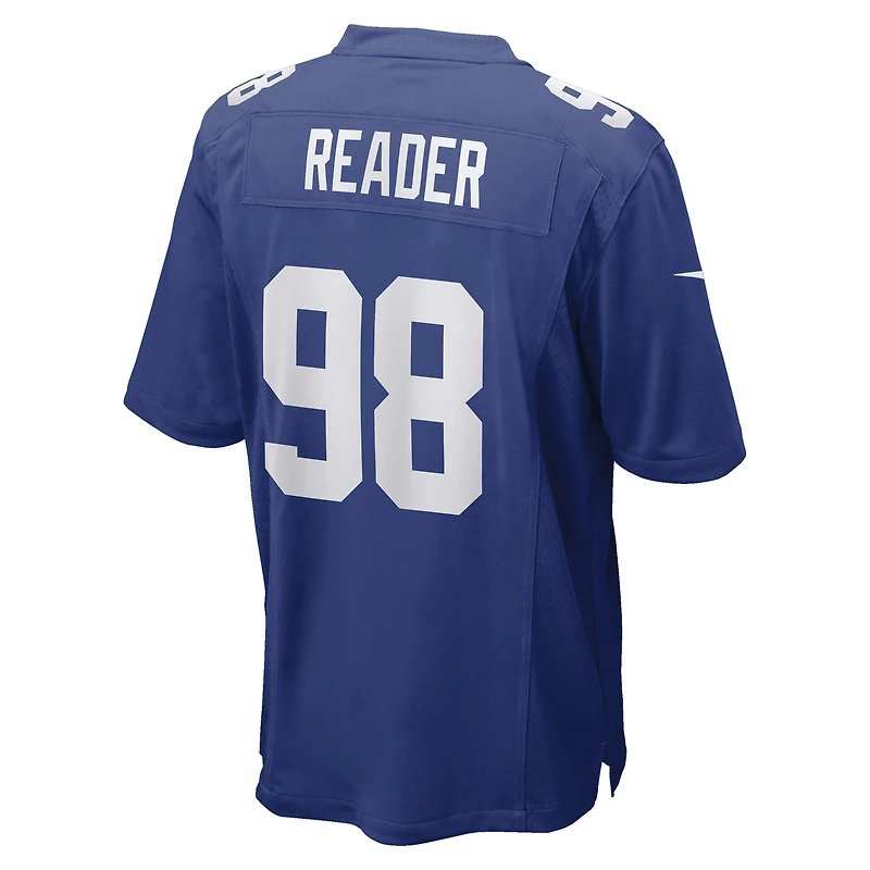 Men's Nike D.J. Reader Royal New York Giants Game Jersey