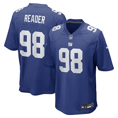 Men's Nike D.J. Reader Royal New York Giants Game Jersey