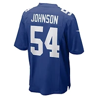 Maillot de match Nike Dyontae Johnson Royal New York Giants pour homme