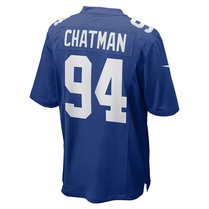 Maillot de match Nike Elijah Chatman Royal New York Giants pour homme