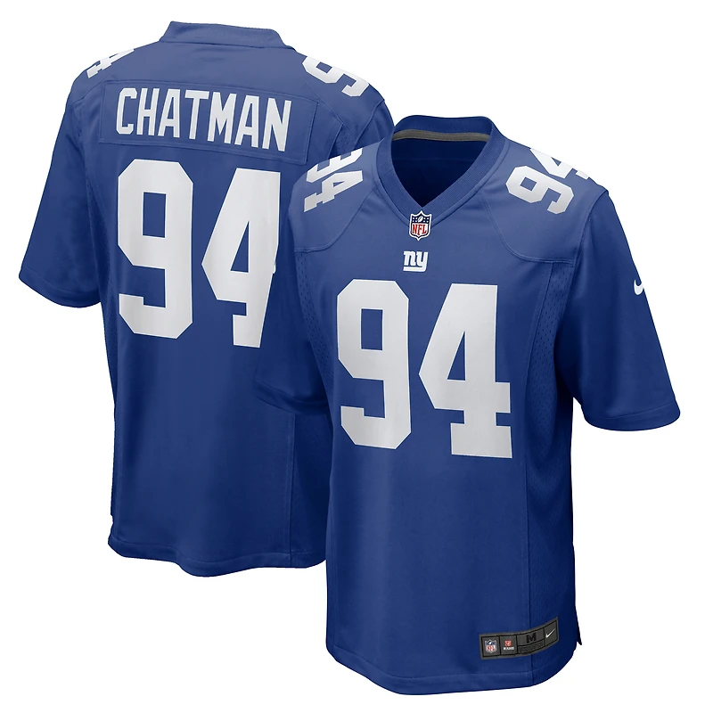 Maillot de match Nike Elijah Chatman Royal New York Giants pour homme