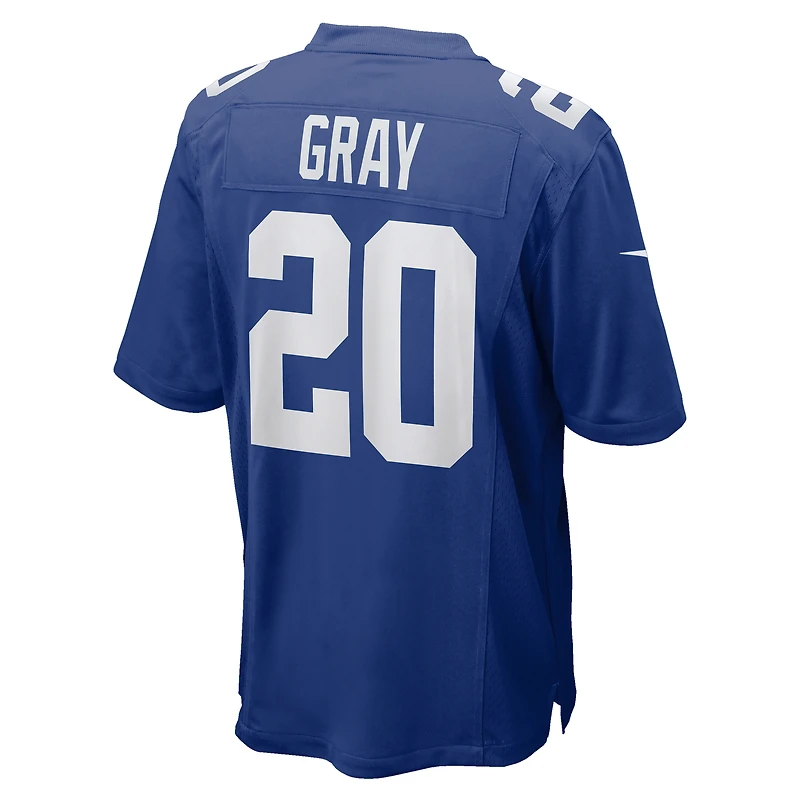 Maillot de match Nike Eric Gray Royal New York Giants pour homme