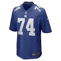 Men's Nike Greg Van Roten  Royal New York Giants Team Game Jersey