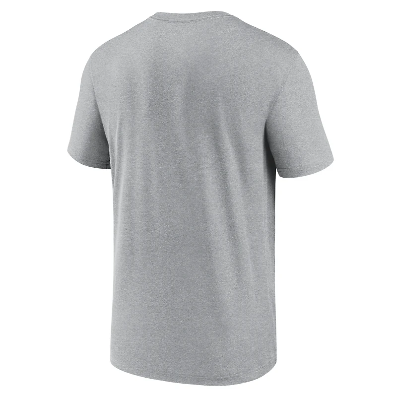 T-shirt Nike Performance pour homme, charbon chiné, logo Primetime Legend des New York Giants