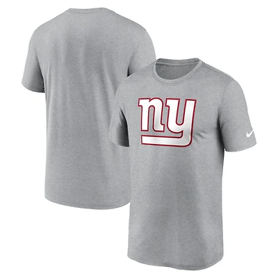 T-shirt Nike Performance pour homme, charbon chiné, logo Primetime Legend des New York Giants