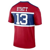 Men's Nike Jalin Hyatt Red New York Giants Legend Player Performance Top