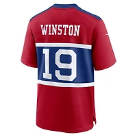 Maillot de match alternatif Nike Jameis Winston Century pour homme, rouge, des New York Giants