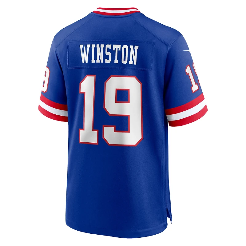 Maillot Nike Jameis Winston Royal pour homme des New York Giants, 2e match alternatif
