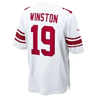 Maillot de match Nike Jameis Winston blanc des New York Giants pour homme