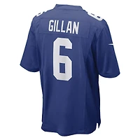 Maillot Nike Jamie Gillan Royal New York Giants Game Player pour homme
