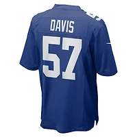 Maillot de match l'équipe Nike Royal New York Giants pour homme