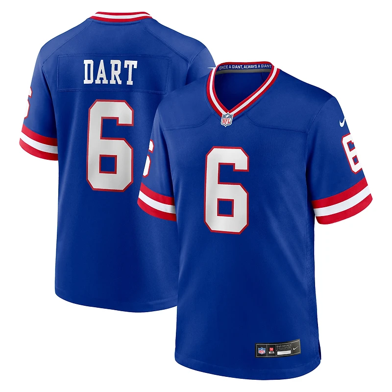 Maillot Nike Jaxson Dart Royal New York Giants Alternate 2 Classic Game pour homme