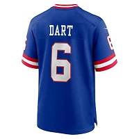 Men's Nike Jaxson Dart Royal New York Giants Alternate 2 Classic Game Jersey