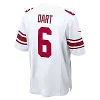 Men's Nike Jaxson Dart White New York Giants  Game Jersey