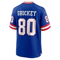 Maillot Nike Jeremy Shockey Royal pour homme, joueur retraité des New York Giants, match alternatif