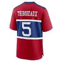 Maillot de match joueur alternatif des Giants New York Nike Kayvon Thibodeaux Century Rouge pour homme