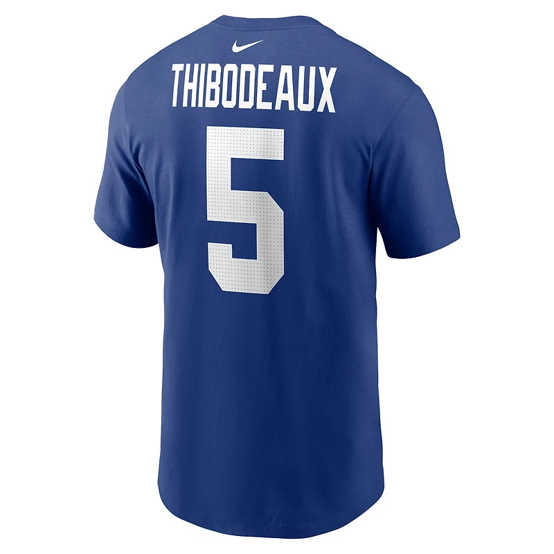 Men's Nike Kayvon Thibodeaux Royal New York Giants Player Name & Number T-Shirt