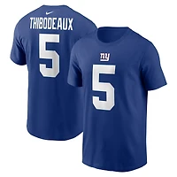 Men's Nike Kayvon Thibodeaux Royal New York Giants Player Name & Number T-Shirt