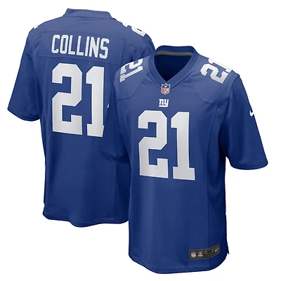 Maillot de joueur à domicile Nike Landon Collins Royal New York Giants pour homme