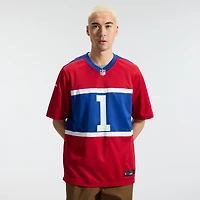 Men's Nike Malik Nabers Royal New York Giants  Player Game Jersey
