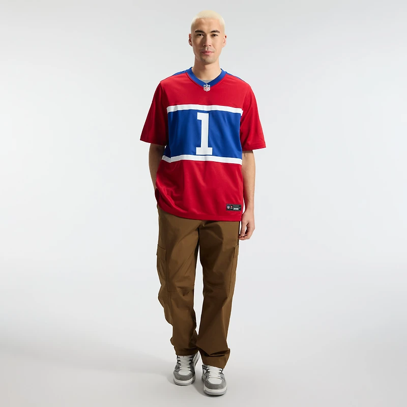 Men's Nike Malik Nabers Royal New York Giants Player Game Jersey