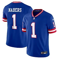 Men's Nike Malik Nabers Royal New York Giants Alternate 2 Legacy Vapor Untouchable Limited Jersey