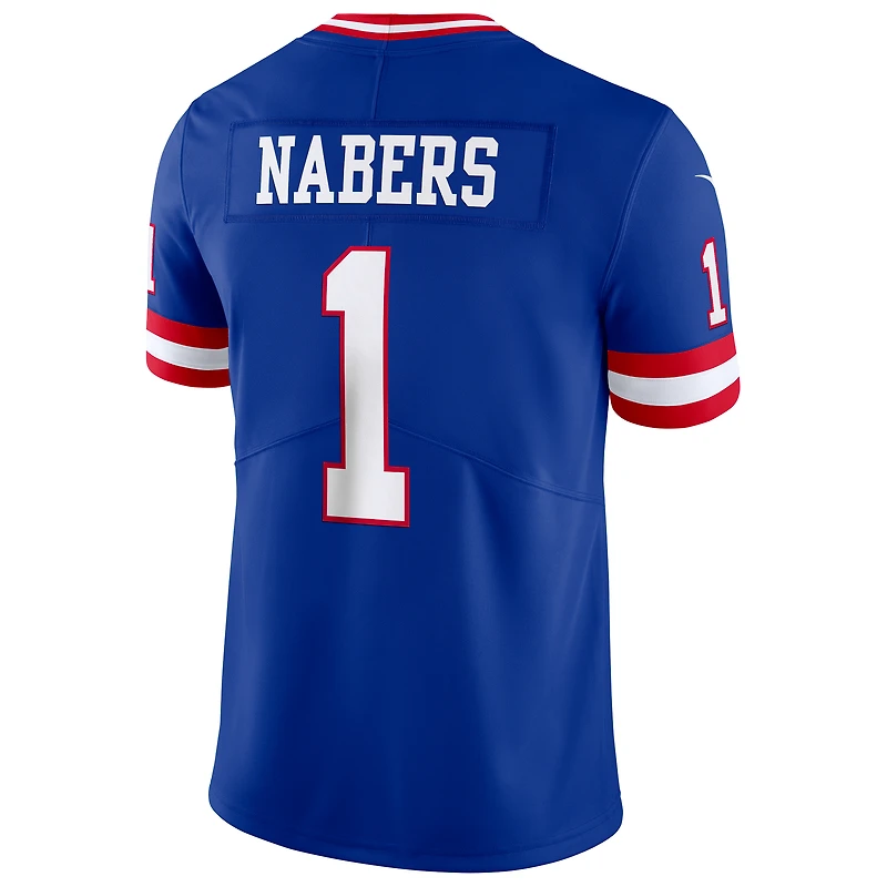 Men's Nike Malik Nabers Royal New York Giants Alternate 2 Legacy Vapor Untouchable Limited Jersey