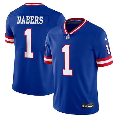 Men's Nike Malik Nabers Royal New York Giants Alternate 2 Legacy Vapor Untouchable Limited Jersey