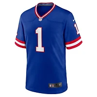 Maillot de joueur Nike Malik Nabers Royal New York Giants pour homme