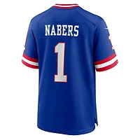 Maillot de joueur Nike Malik Nabers Royal New York Giants pour homme