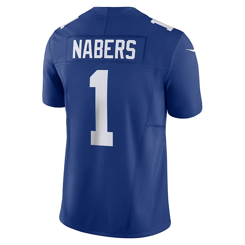 Maillot Nike Malik Nabers Royal New York Giants Vapor F.U.S.E. Limited pour homme