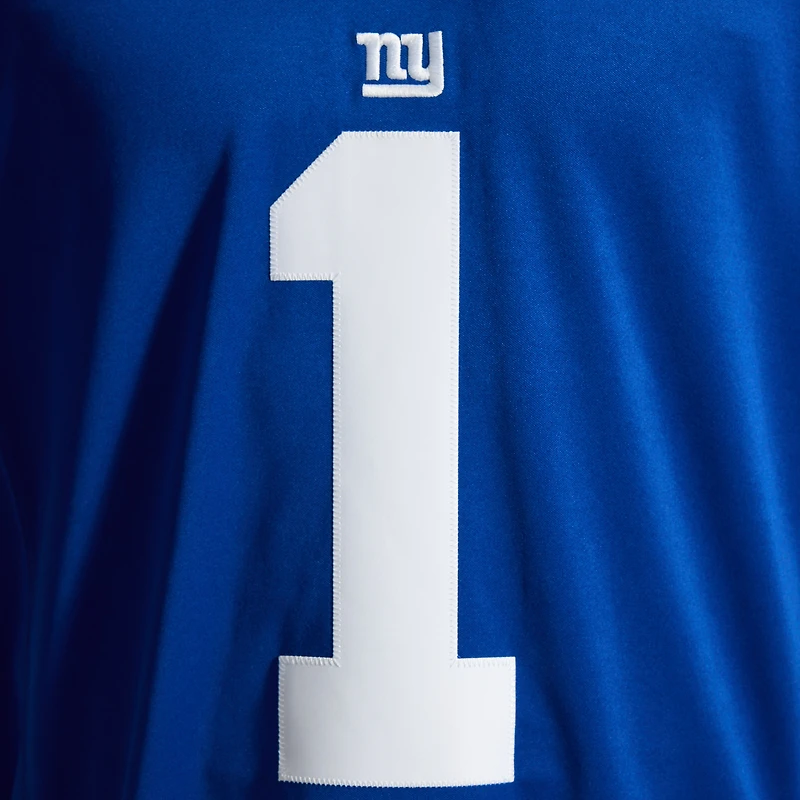 Men's Nike Malik Nabers Royal New York Giants Vapor F.U.S.E. Stitched Limited Jersey