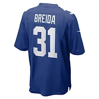 Maillot de match Nike Matt Breida Royal New York Giants pour homme