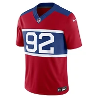 Nike Michael Strahan Century Rouge pour hommes New York Giants Alternate Vapor F.U.S.E. Maillot limité de joueur retraité
