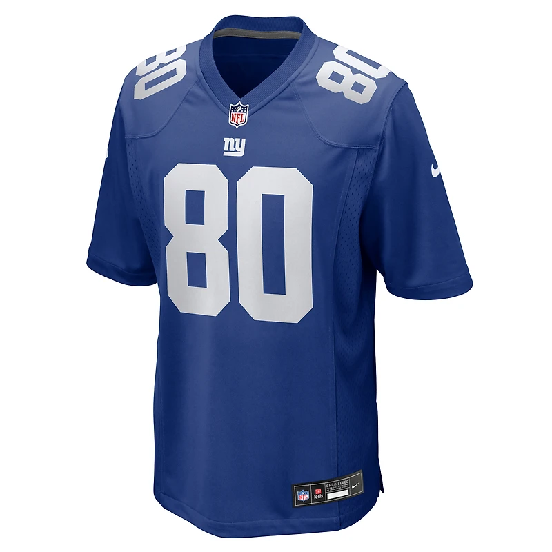Men's Nike Montrell Washington  Royal New York Giants Team Game Jersey