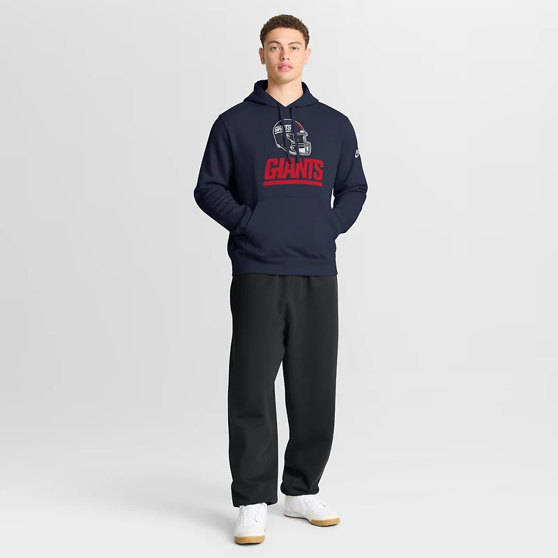 Men's Nike Navy New York Giants Best Season Rewind Club Pullover Hoodie