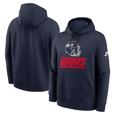 Men's Nike Navy New York Giants Best Season Rewind Club Pullover Hoodie